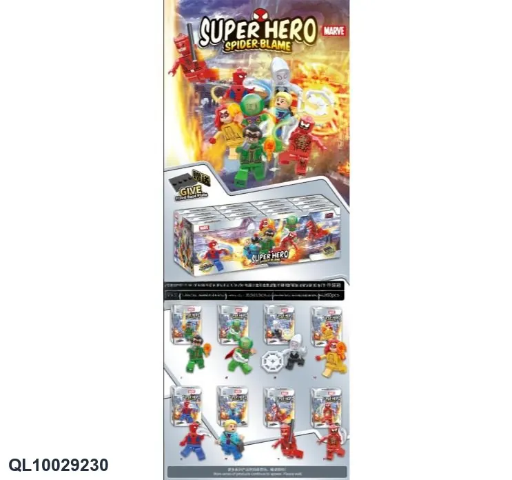 Mysterio Spider Hero Brawl 8 Minifigure Small Box Display Box Display Box wholesale from Qili Toys