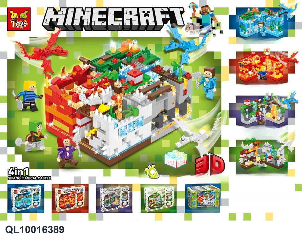 Pixel Sandbox Building Blocks With Lights Color Box wholesale from Qili Toys