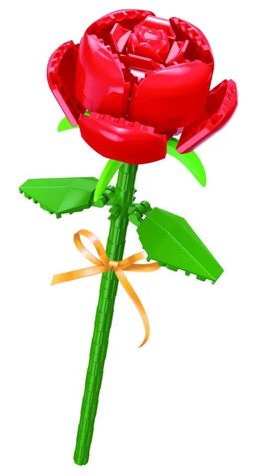 Red Rose Building Blocks Color Bag wholesale from Qili Toys
