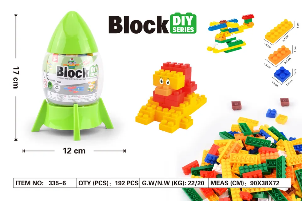 Small Particle Building Blocks, Small Rocket, Children's Building Blocks, Educational Small Particle Building Blocks, Brain-Moving Assembly Combination Storage Box wholesale from Qili Toys
