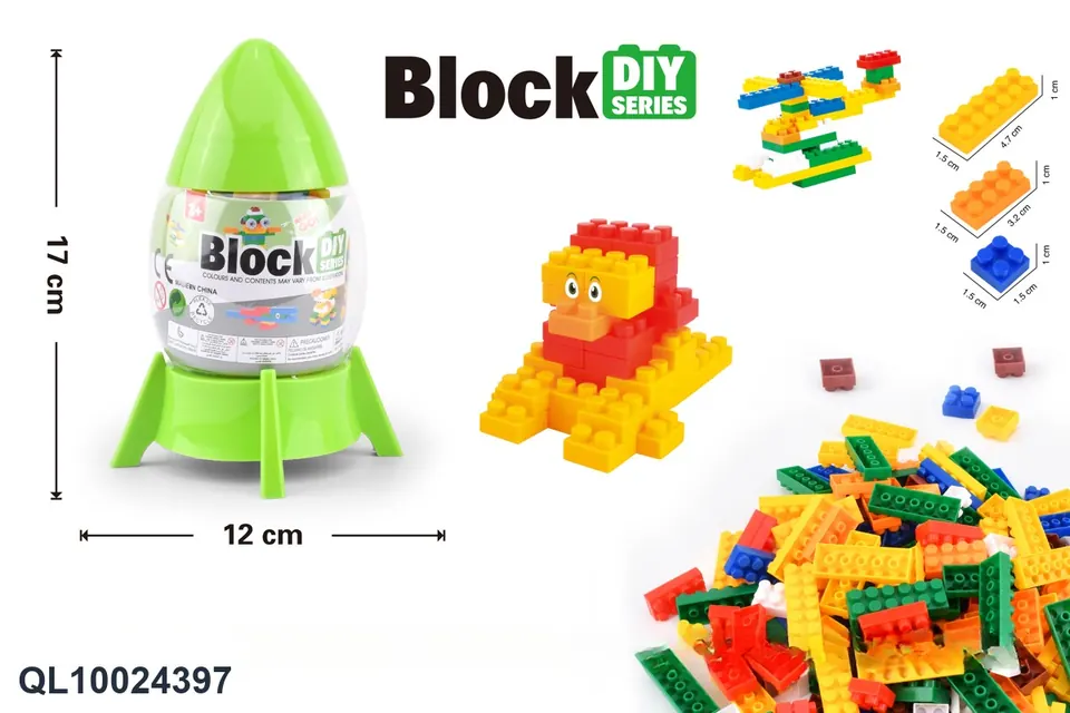Small Particle Building Blocks, Small Rocket, Children's Building Blocks, Educational Small Particle Building Blocks, Brain-Moving Assembly Combination Storage Box wholesale from Qili Toys