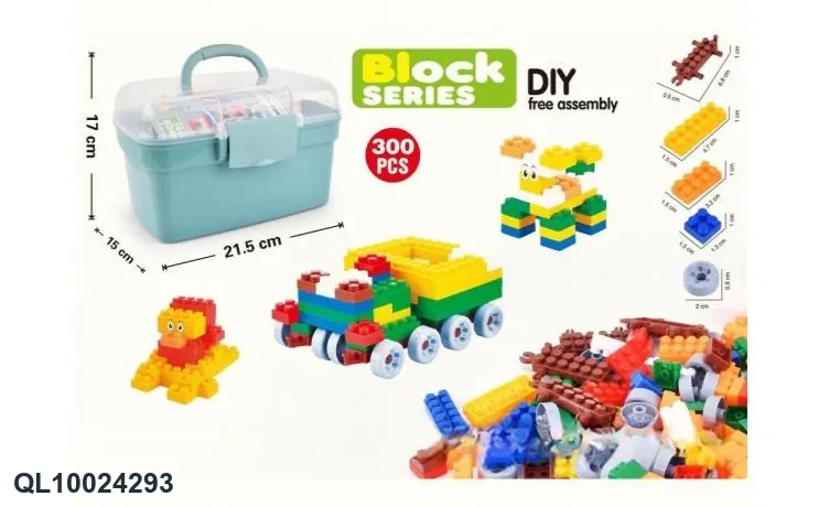 Storage Box Puzzle Building Blocks Small Particles 300PCSDIY Assembled And Inserted Creative Modeling Building Blocks Storage Box wholesale from Qili Toys