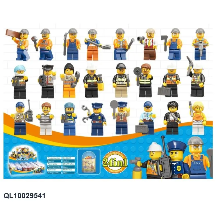 Twelve Types Of Racing Minifigures With Mixed Base Plates And Weapons OPP Bag wholesale from Qili Toys
