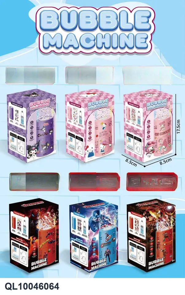 Armored Hero Fireworks Bubble Bucket-Rechargeable Version Color Box wholesale from Qili Toys