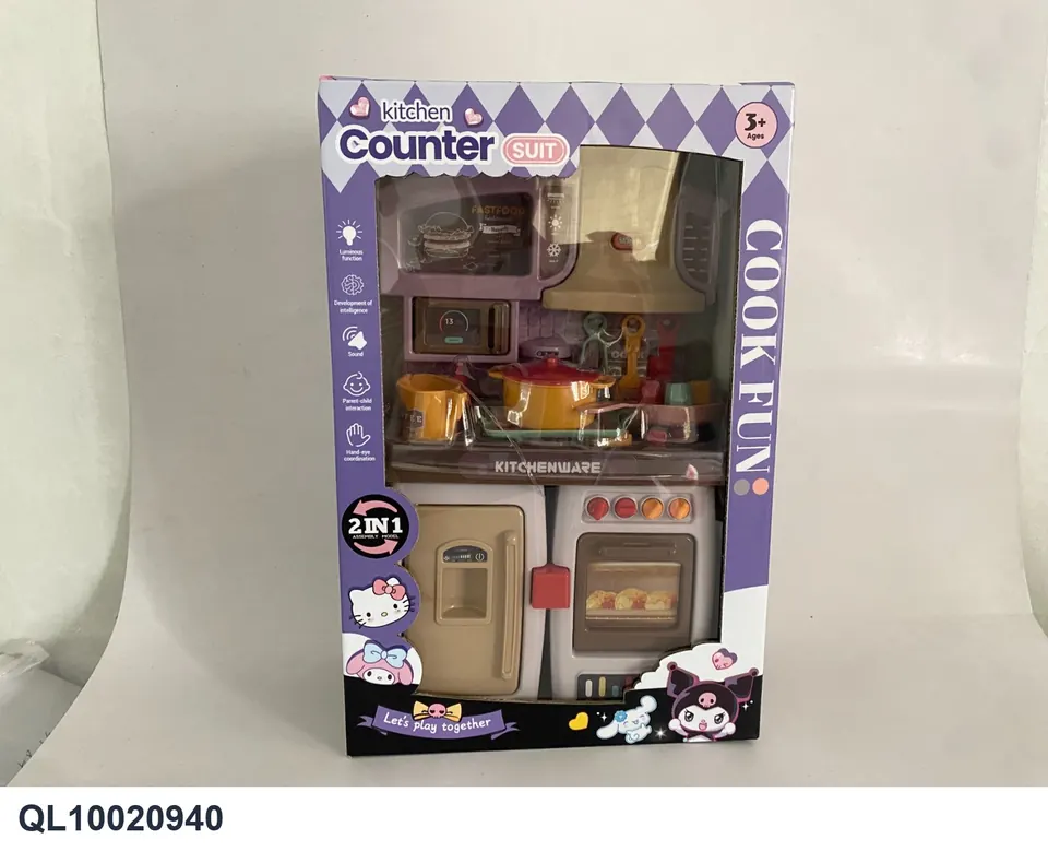 Cartoon Character Sectional Cabinet Playset With Matching Lights And Sound Window Box wholesale from Qili Toys