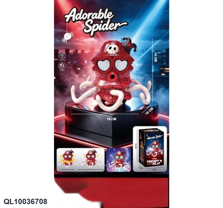 Electric Light Music Spider Octopus Color Box wholesale from Qili Toys