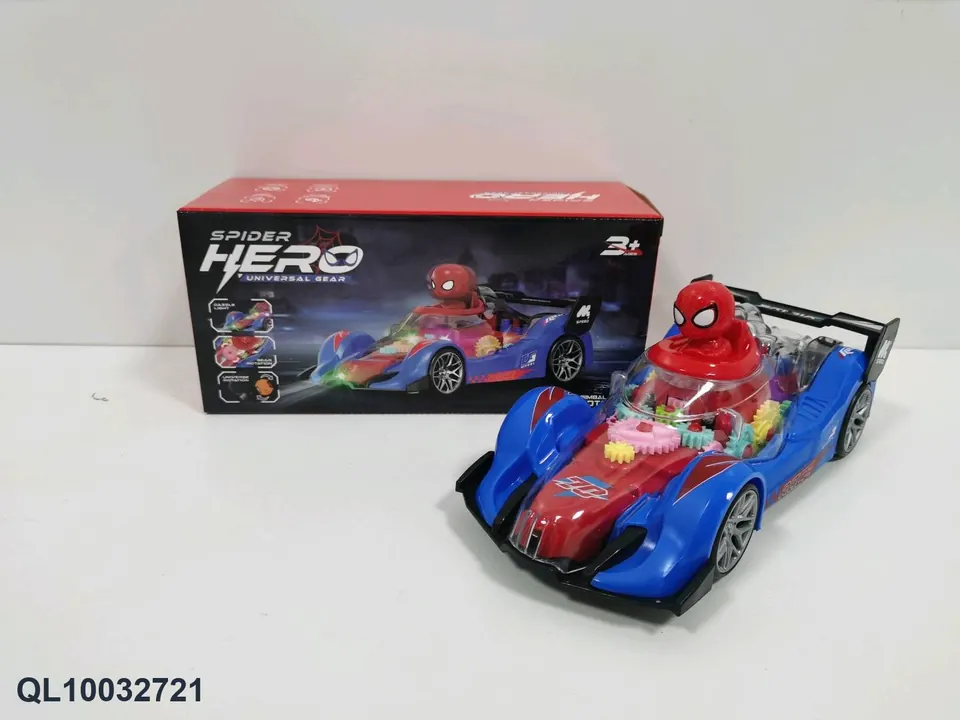 Gear-Driven Electric Light And Music F1 Racing Car Music, Spider Hero (without power supply) Sealed Box wholesale from Qili Toys