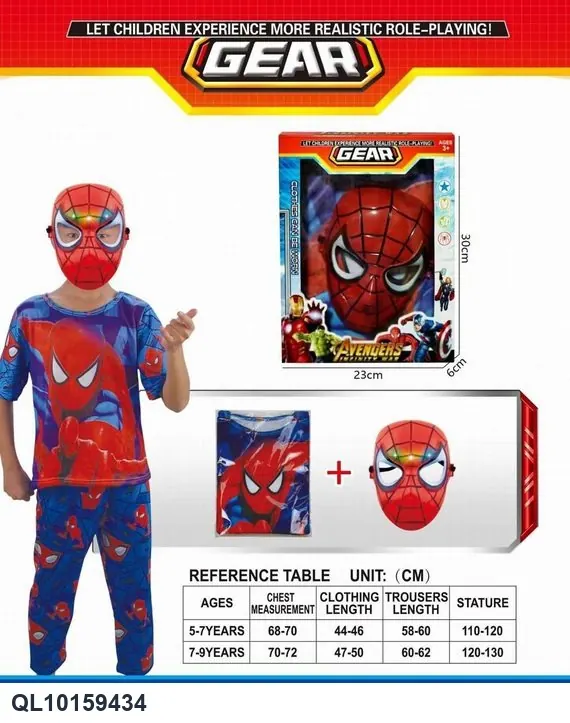 "Spider Hero With Light-Up Features, Superhero Team, CPC" Window Box wholesale from Qili Toys