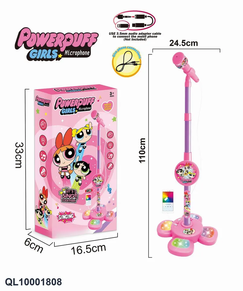 Stunning Lighting Assembly Microphone (powerpuff girls) Sealed Box wholesale from Qili Toys