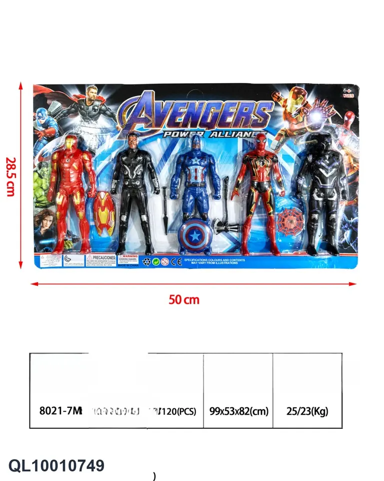 Superhero Team Characters With Lights Blister Board wholesale from Qili Toys
