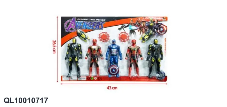 Superhero Team (with lights) Blister Board wholesale from Qili Toys
