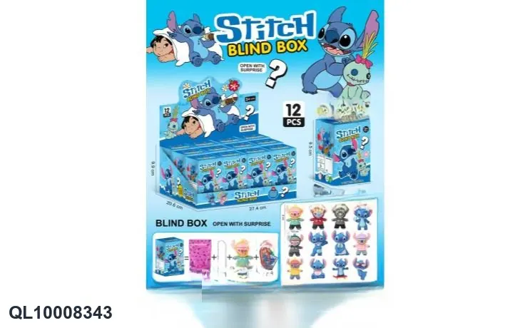 Cartoon Alien Blind Box Extra Large Glue Doll (disassembly and assembly) Display Box wholesale from Qili Toys