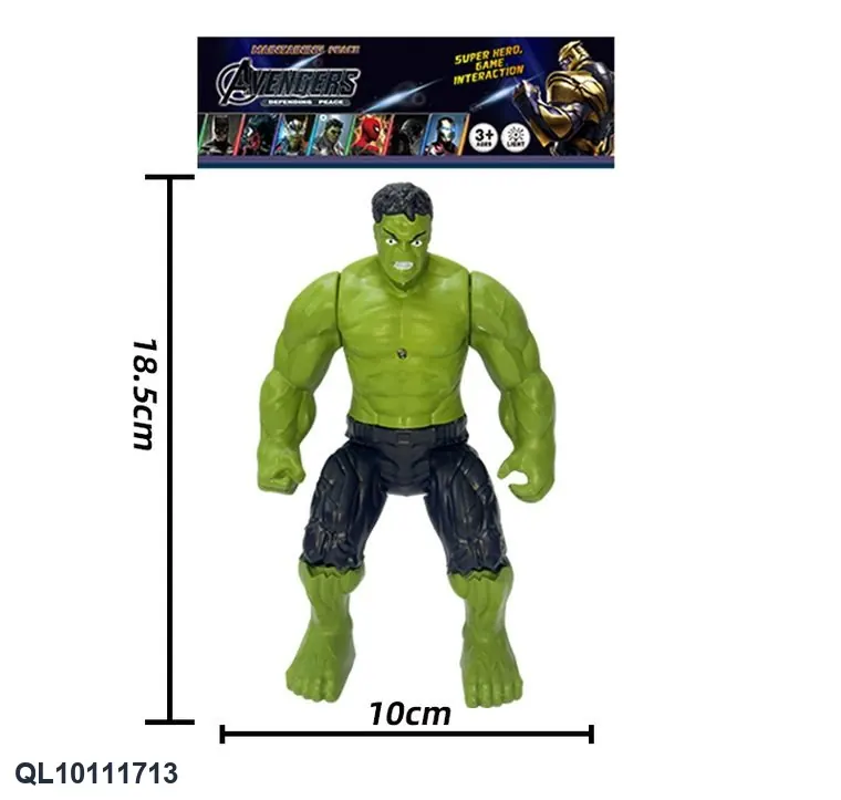 Green Giant Hero/With Lights (head, hands and feet movable) PVC wholesale from Qili Toys