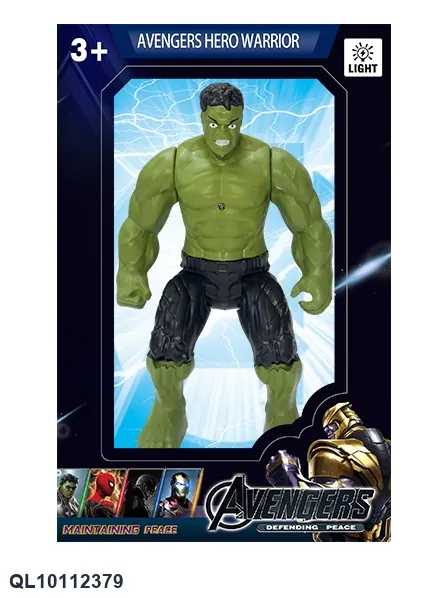 Green Giant Hero/With Lights (head, hands and feet movable) Color Box wholesale from Qili Toys