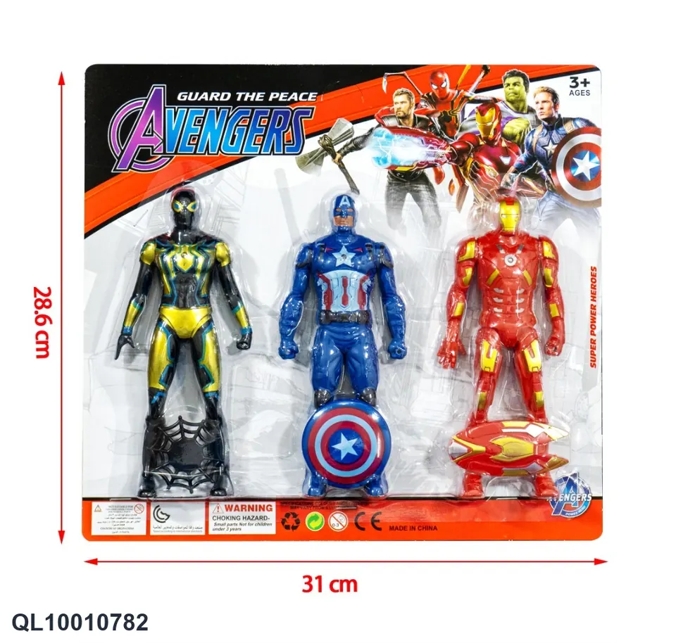 Superhero Team Characters With Lights Blister Board wholesale from Qili Toys
