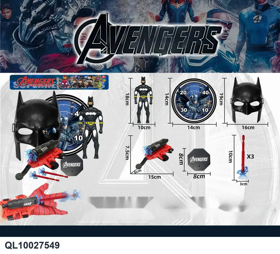 Superhero Team Starscream + Mask + Launcher 3 (chassis + standard handle) PVC Header Bag wholesale from Qili Toys