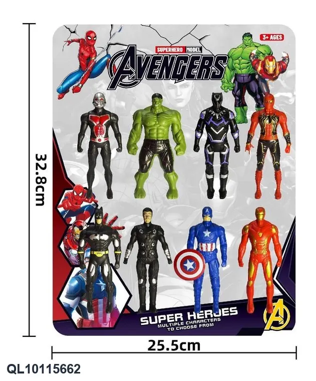 Superhero Team (card board) 8-Player Battle Set A Board Mounting wholesale from Qili Toys