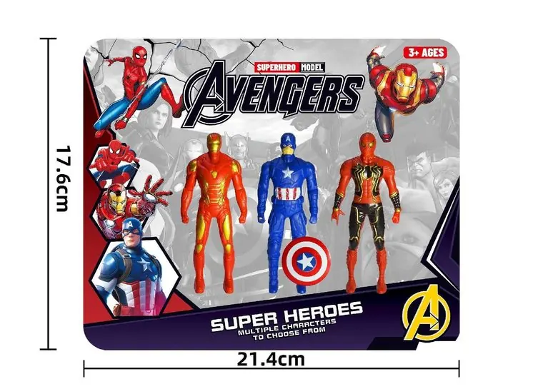 Superhero Team (card board) 3-Player Battle Set A Board Mounting wholesale from Qili Toys