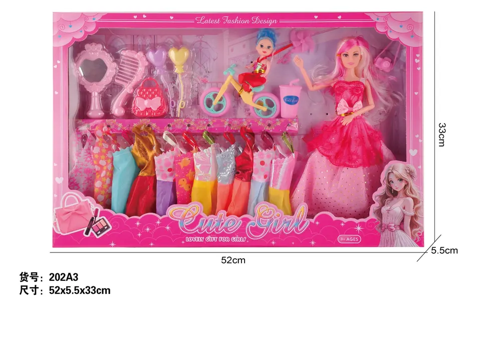 11 Inch Solid Jointed Barbie Window Box wholesale from Qili Toys