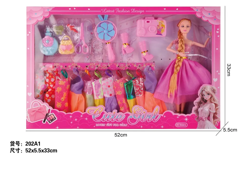 11 Inch Solid Jointed Barbie Window Box wholesale from Qili Toys