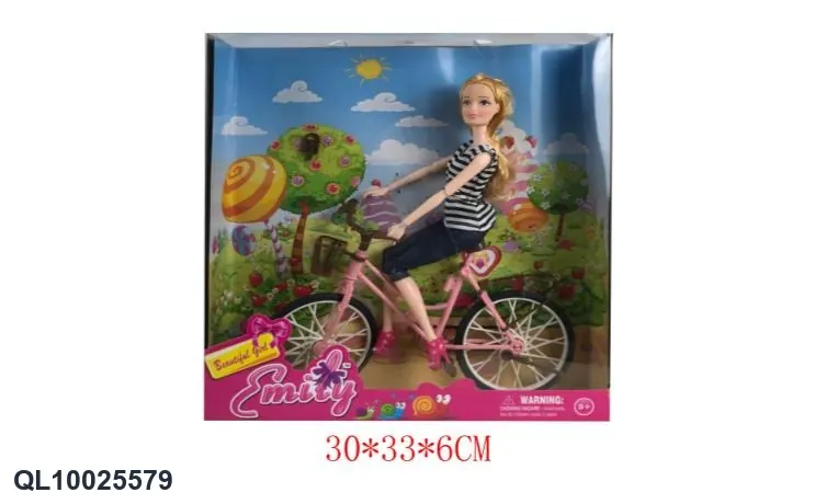 11.5 Inch Solid Body Fashion Doll Outdoor Bicycle Window Box wholesale from Qili Toys