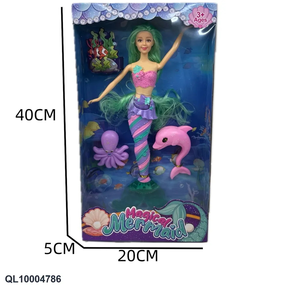 11.5 Inch Solid Lantern Mermaid Doll Window Box wholesale from Qili Toys
