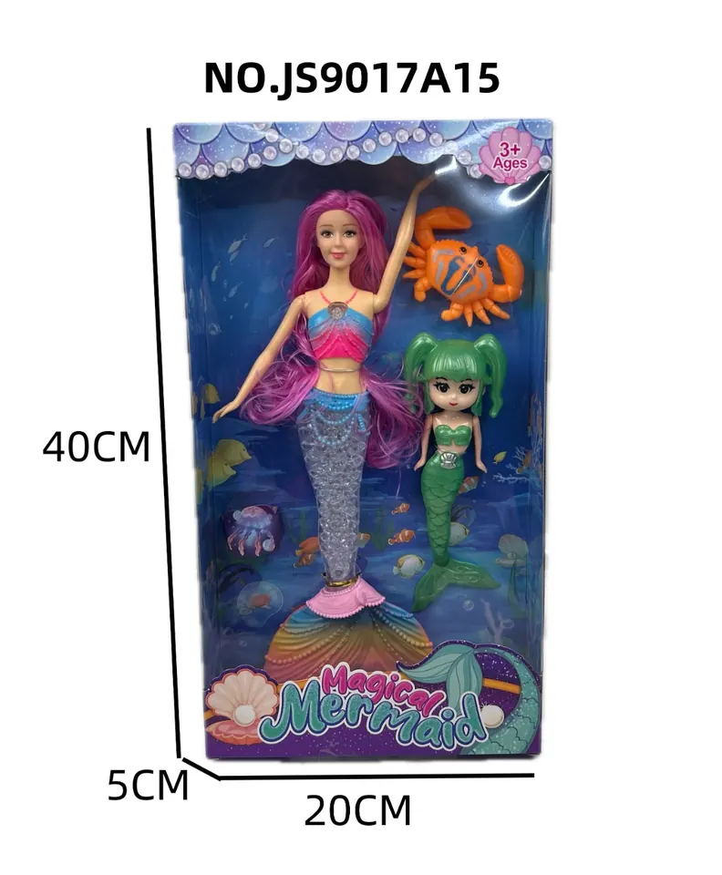 11.5-Inch Solid Lantern Music Mermaid Doll English Version Window Box wholesale from Qili Toys