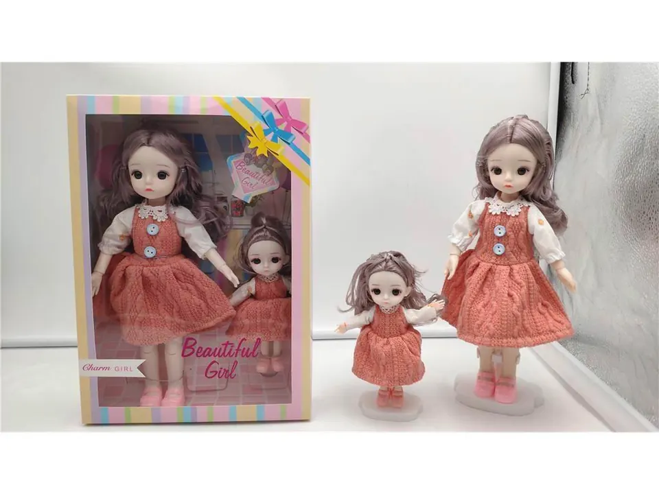 12 Inch Window Box 6 Inch Solid Movable Joint Mother And Daughter Casual Girl Window Box wholesale from Qili Toys