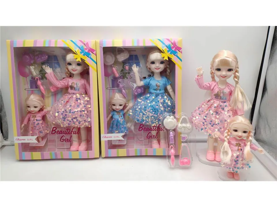 12 Inch Window Box 6 Inch Solid Movable Joint Mother And Daughter Casual Girl Window Box wholesale from Qili Toys