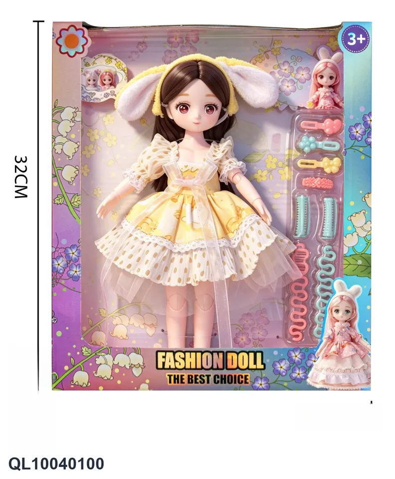 12 Inches 21 Joints Cartoon Exquisite Doll Window Box wholesale from Qili Toys