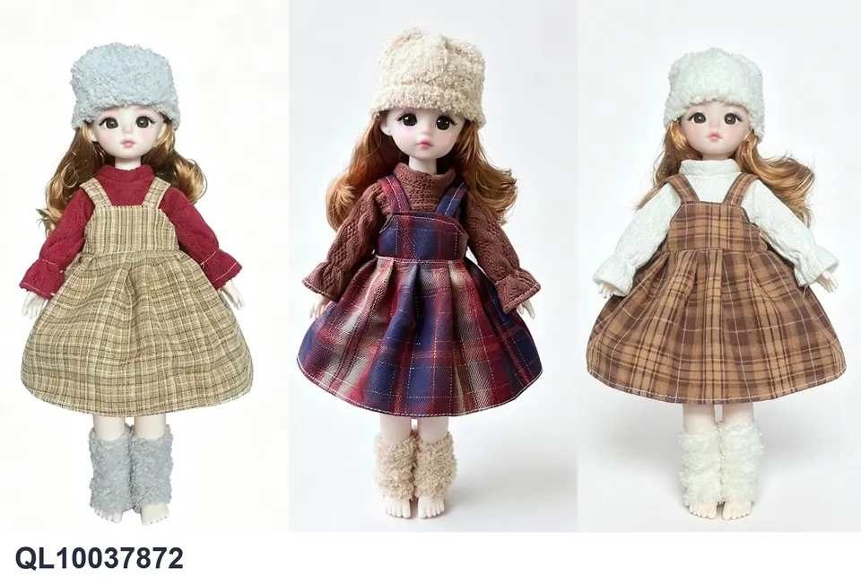 12 Inches 30 Cm Solid Body Multi-Jointed 5D Real Eyes New Loli Dolls Assorted Assortments PVC Header Bag wholesale from Qili Toys