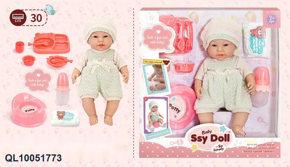 12-Inch Full Vinyl Doll Window Box wholesale from Qili Toys