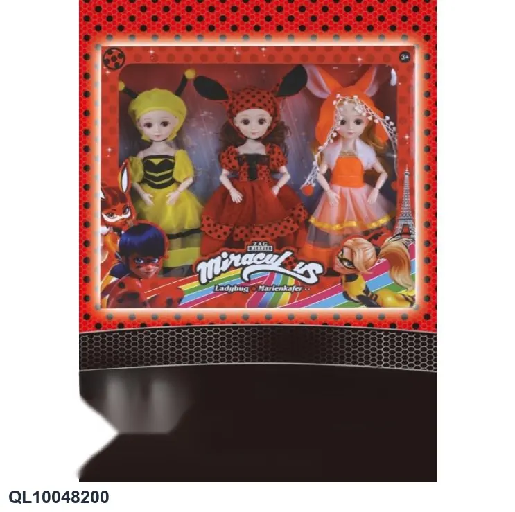 12-Inch Jointed Ladybug Fashion Doll For 3 People Window Box wholesale from Qili Toys