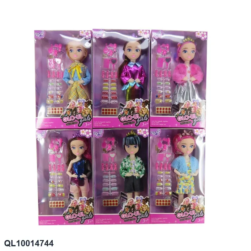 12-Inch Window Box Solid Body (multi-jointed body plus blister accessories, glo-up girl fashion super beautiful girl doll series) Window Box wholesale from Qili Toys