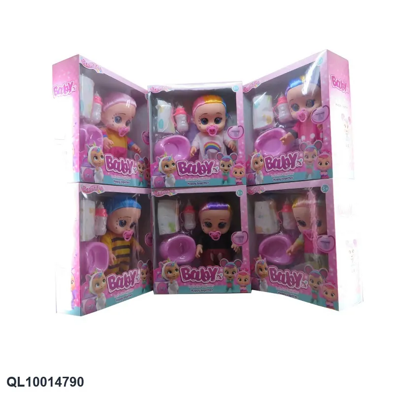 12-Inch Window Box Vinyl PVC Fat Boy (4d eyes with ic music plus diaper and urinal blister accessories, crying doll series) Window Box wholesale from Qili Toys