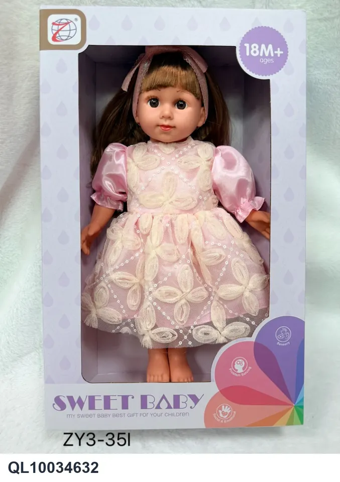 16-Inch 12-Tone Cotton Body Cute Girl Window Box wholesale from Qili Toys