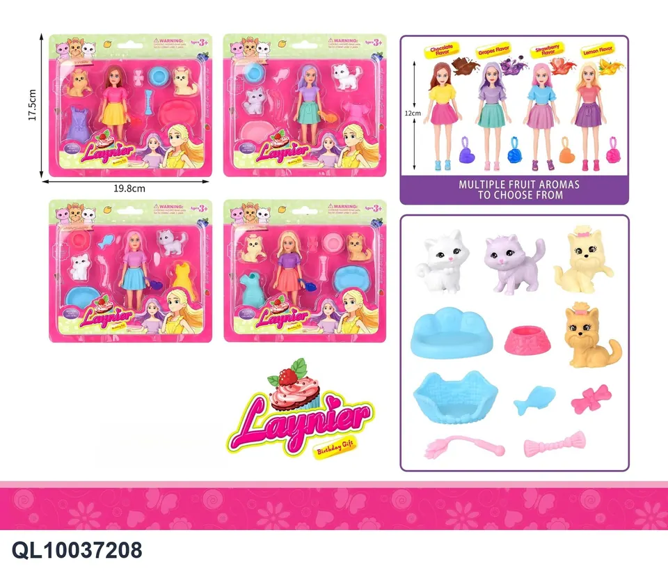 4.5 Inch Fashion Doll Pet Suit Blister Board wholesale from Qili Toys