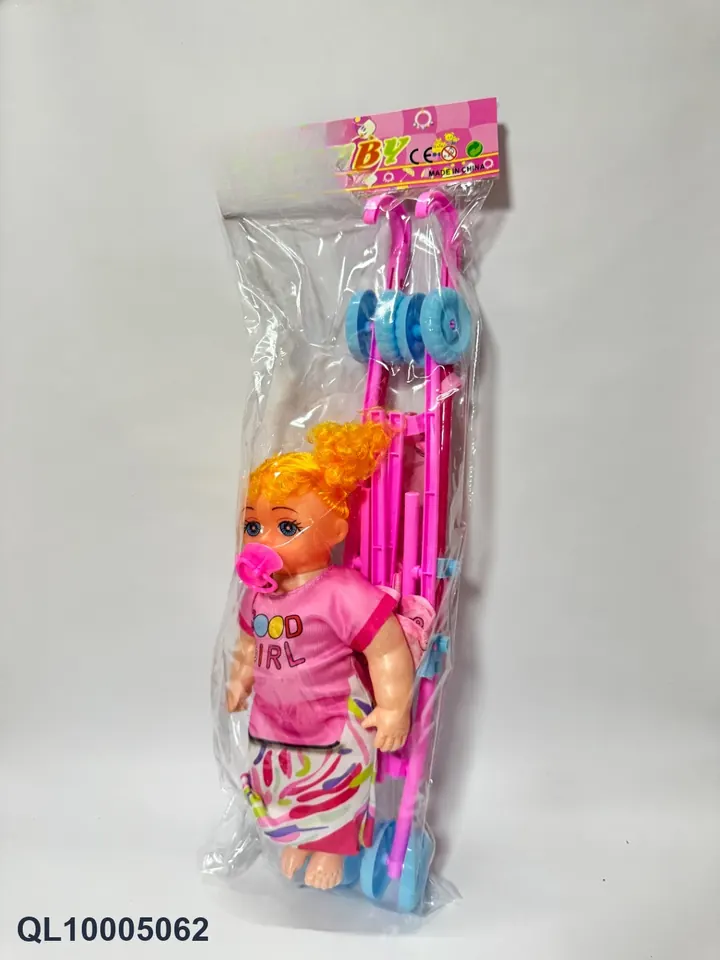 A Variety Of 12-Inch IC Girls' Strollers Mixed PVC Header Bag wholesale from Qili Toys