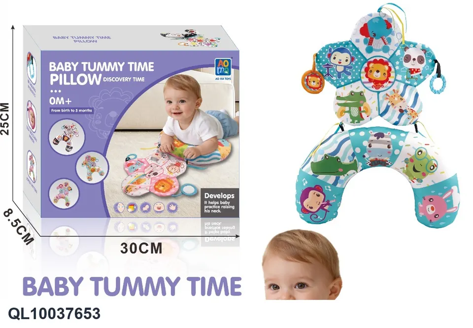 Baby Five-Pointed Star Tummy Pillow Color Box wholesale from Qili Toys