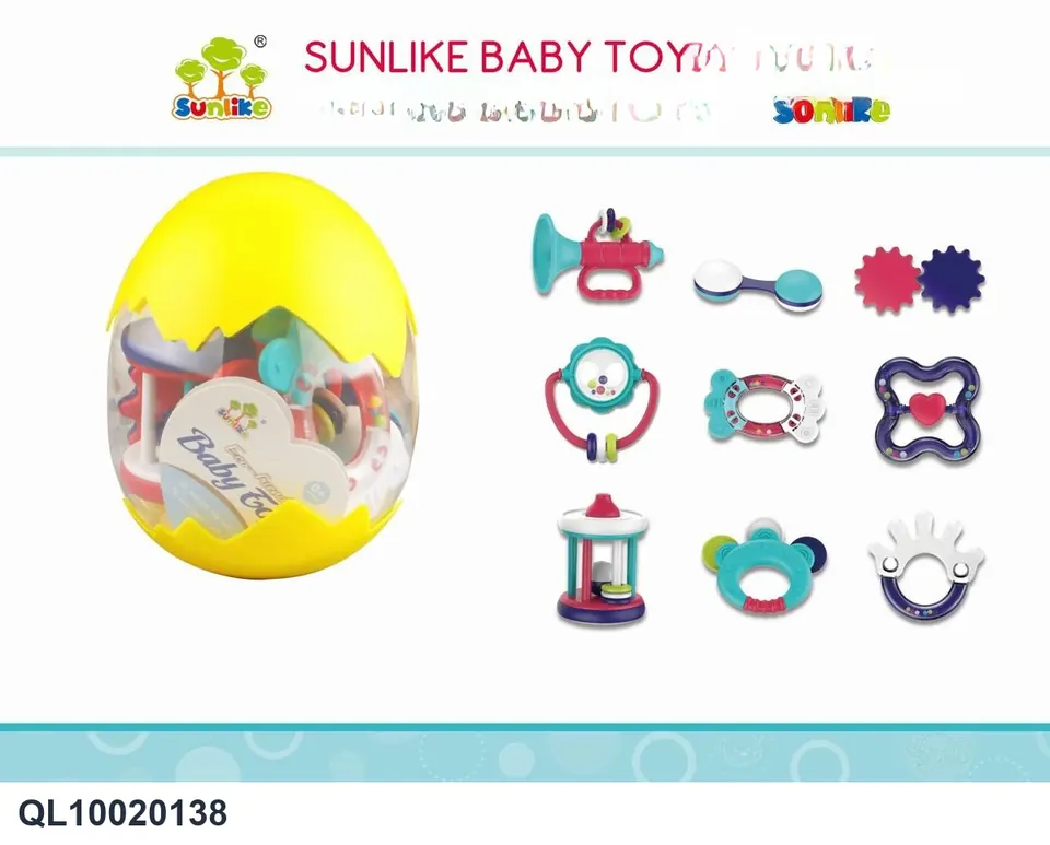 Boiled Rattle 8-Piece Set Storage Box wholesale from Qili Toys