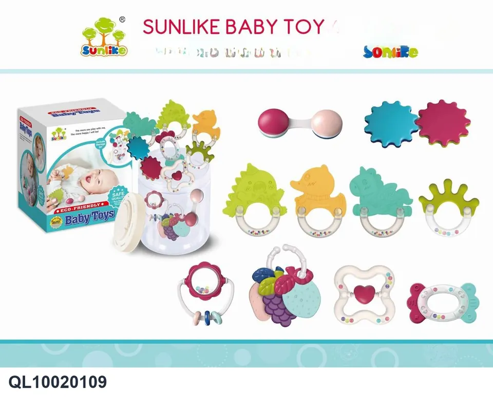 Boiling Rattle 10-Piece Set For Storage And Filling 10PCS Color Box wholesale from Qili Toys