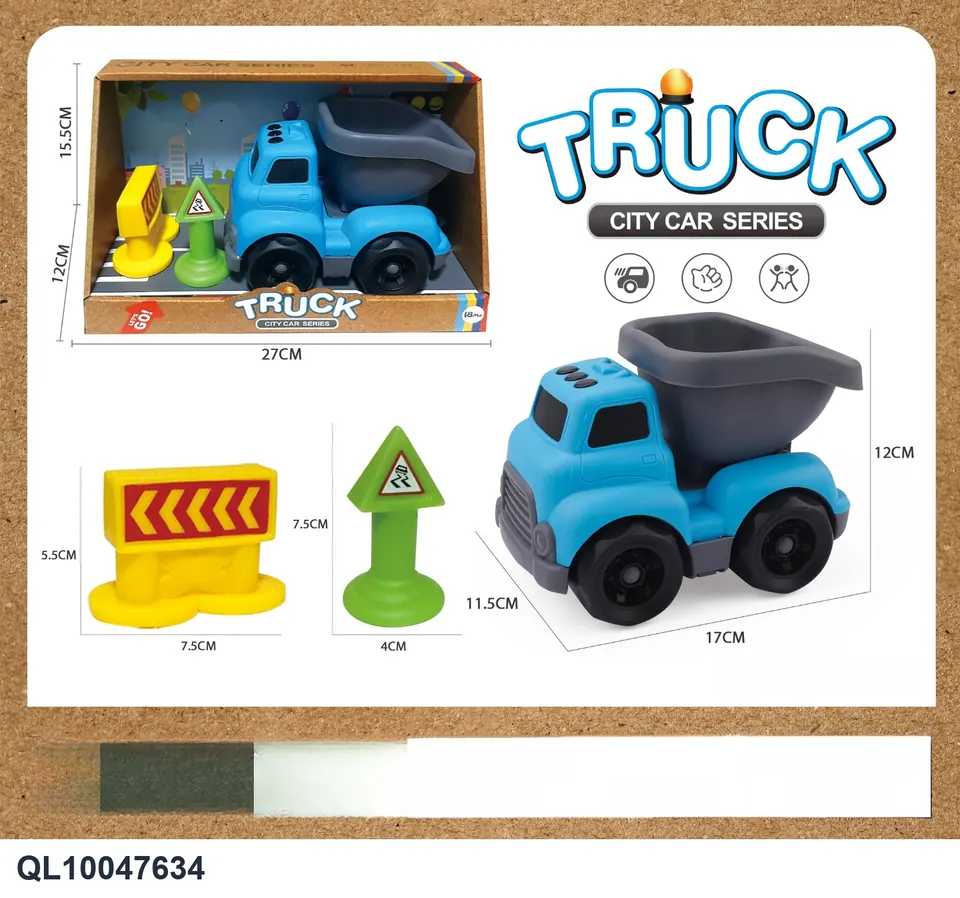 Bucket Truck + Vinyl Accessories Window Box wholesale from Qili Toys