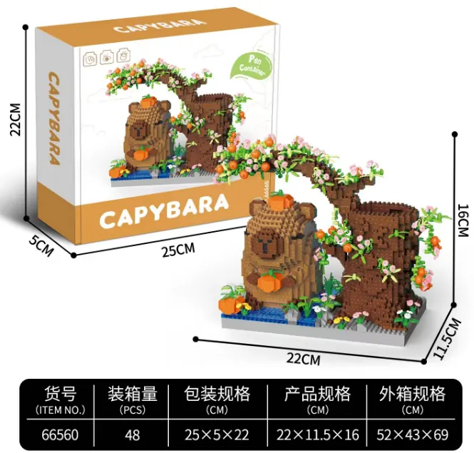 Capybara Holding Persimmon Airplane Box wholesale from Qili Toys
