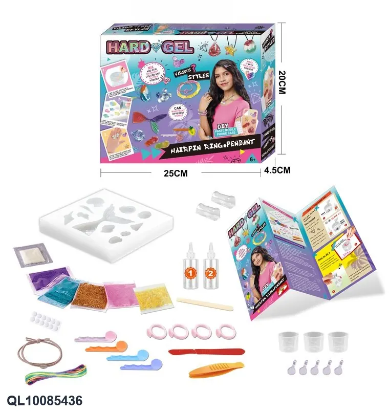 DIY Hard Gel Modeling Clay (mermaid series) - Assorted Colors In A Box Color Box wholesale from Qili Toys
