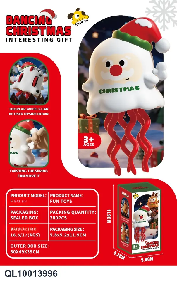 English Santa Claus Fun Dancing Doll Color Box wholesale from Qili Toys