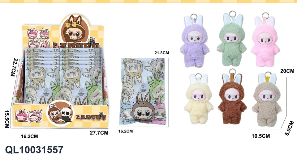 "Furry Monster Character Plush Toy Blind Box" Display Box wholesale from Qili Toys