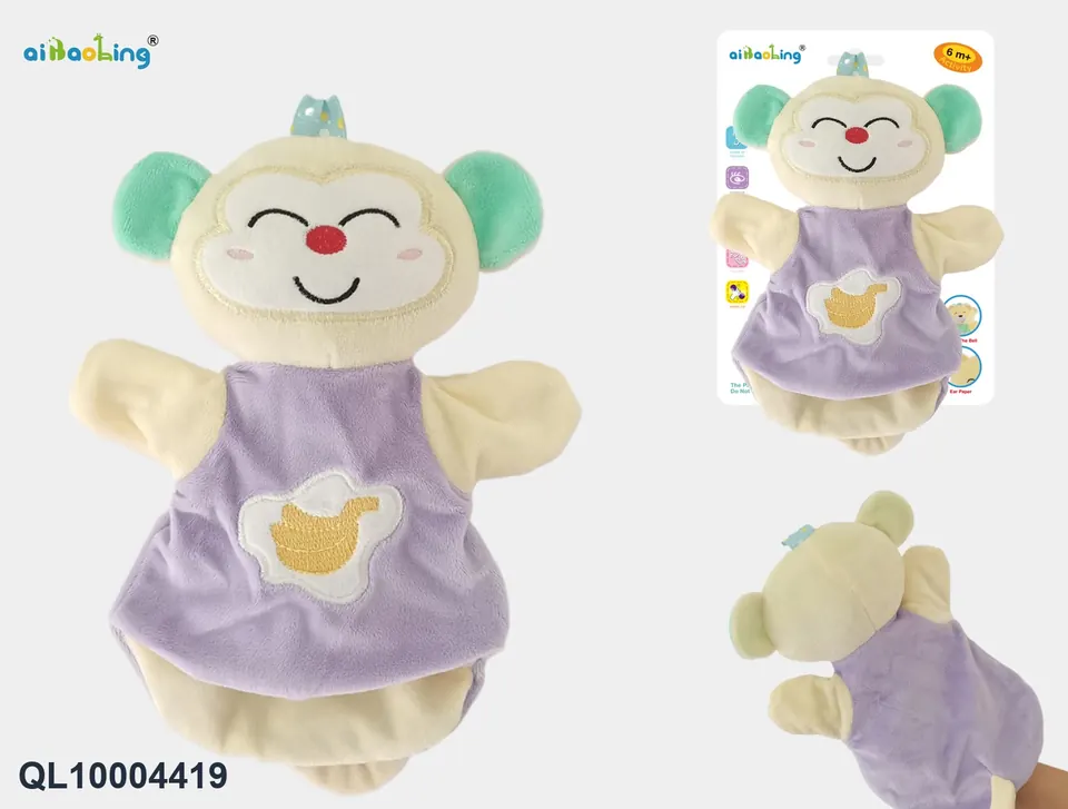 Monkey Hand Puppet (style c) Tie Board wholesale from Qili Toys