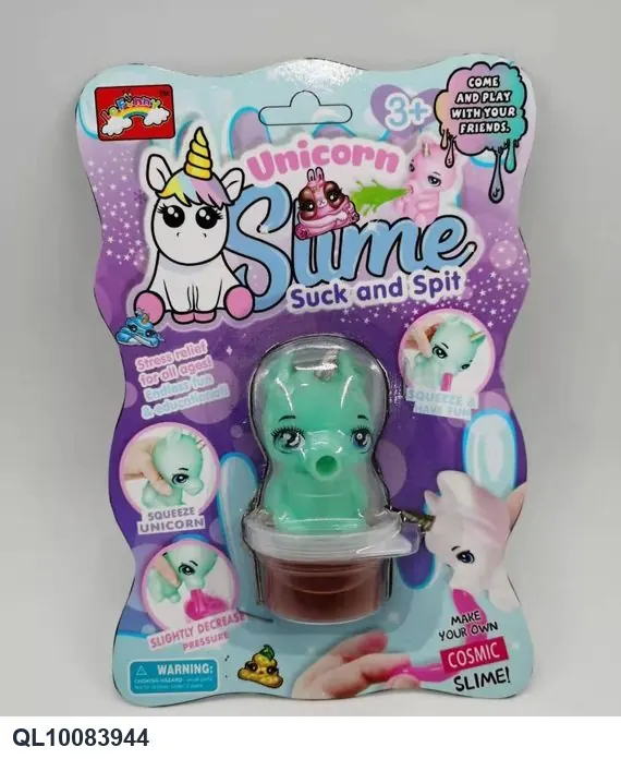 Slime + Vomit King Unicorn Vinyl Card Set (6 styles mixed) Cardboard Packaging wholesale from Qili Toys