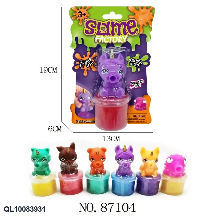 Slime + Vomit King Unicorn Vinyl Display Box (6 styles, 12 pieces per set) Color Box wholesale from Qili Toys