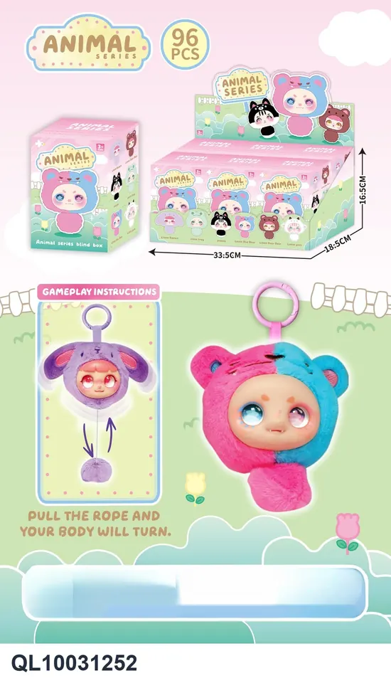 Snowdrop Series, Featuring Six Blind Box Designs With A Pull-String Vibrating BB Whistle. Blind Box wholesale from Qili Toys